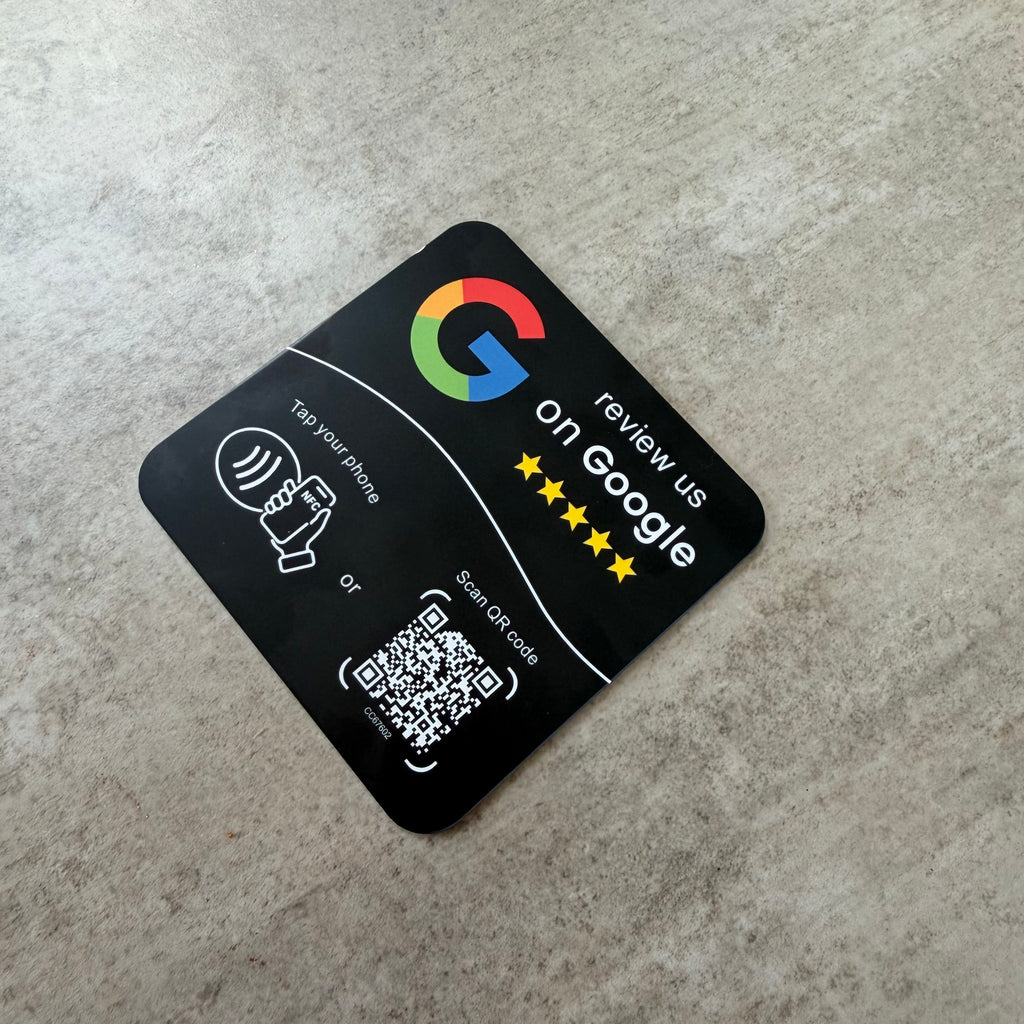 TapScale Black — Google Review Kaart