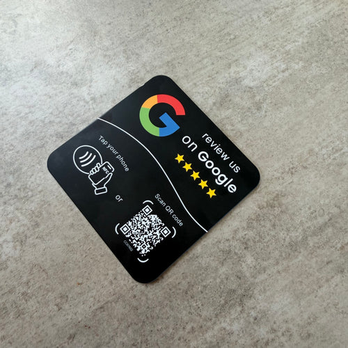 TapScale Black — Google Review Kaart