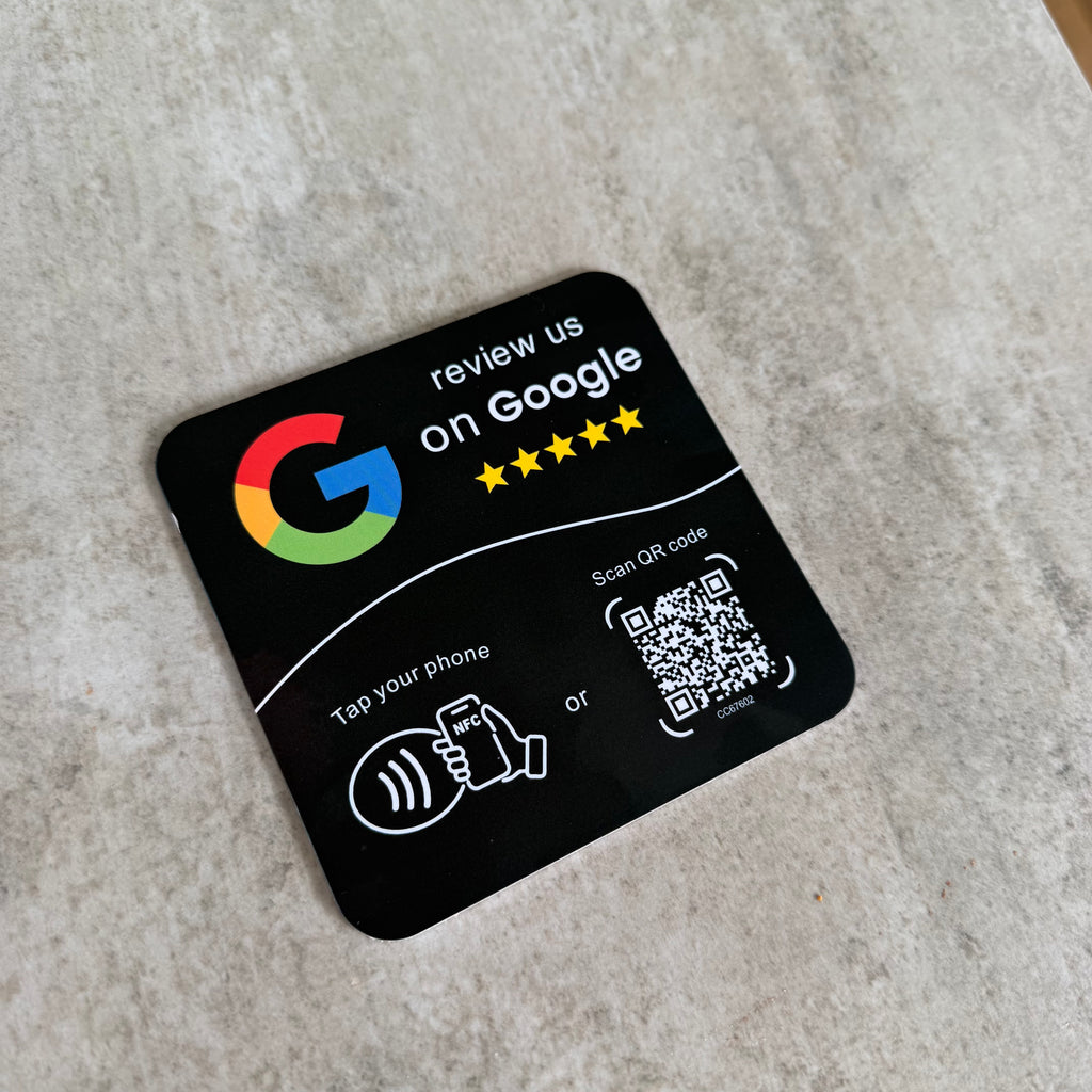 TapScale Black — Google Review Kaart