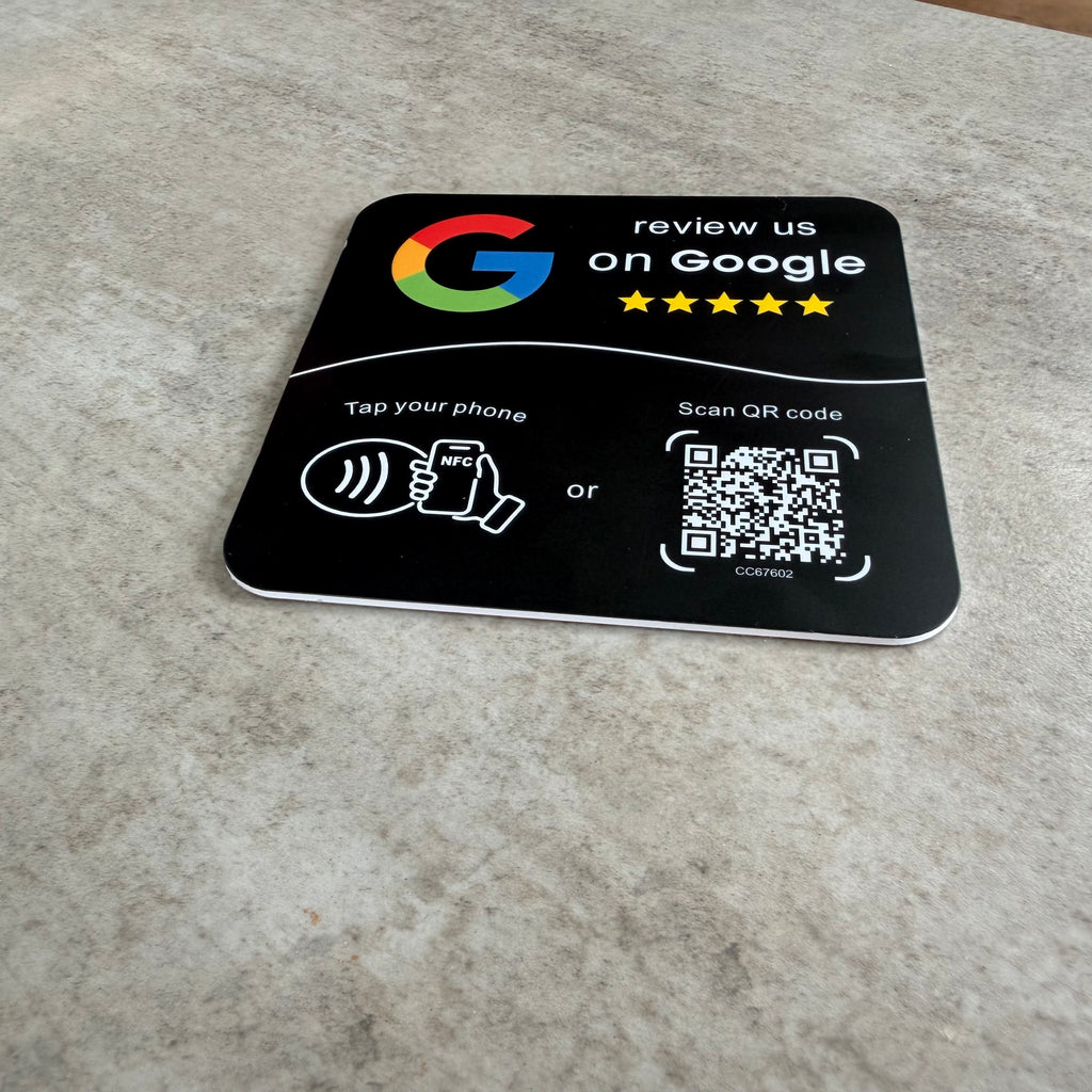 TapScale Black — Google Review Kaart