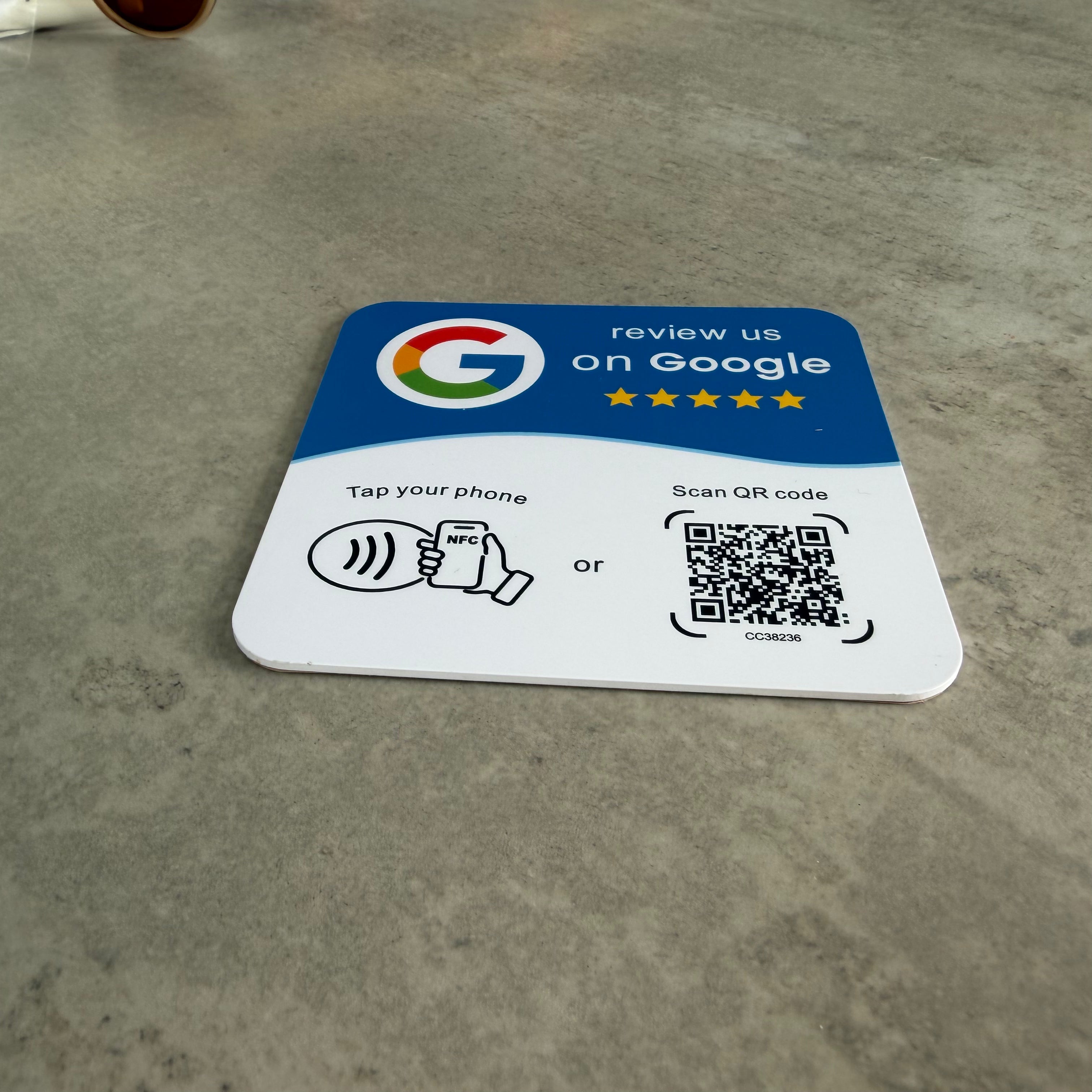 TapScale Wit — Google Review Kaart
